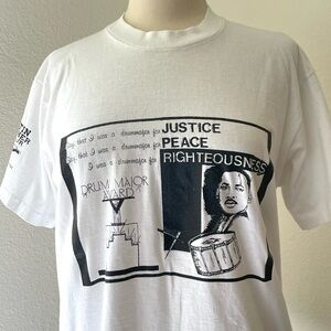 Vintage Reverend Martin Luther King Jr Drum Major Award Tshirt Screen Stars